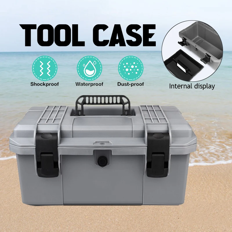 Tool Box Potable Safety Storage Box Hard Carry Tool Case Household Hardware Toolbox Electrician Maintenance Tool Car Storage Box