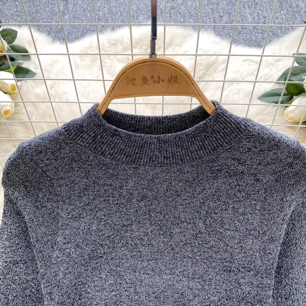 New Chic Fashion Belt Wrap Hips Knitted Sweater Dress 2025 Summer Elegant Office Lady Slim Waist Bodycon Dress Women Clothing
