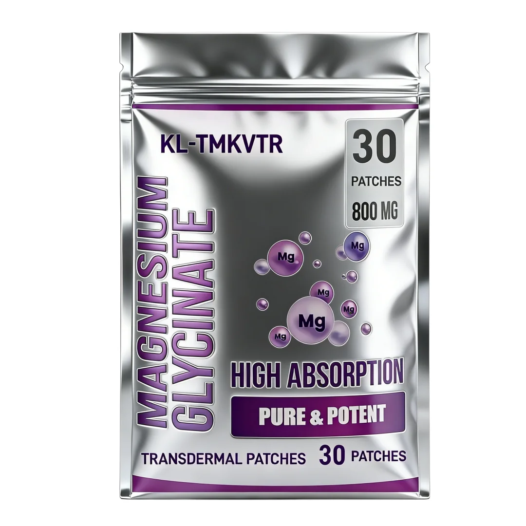 30 Patches Magnesium Glycinate Transdermal Patches - Bones, Muscles, Heart Support