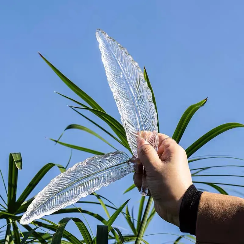 ريشة زجاجية مزينة الثريا طاولة الرمل غرفة الاجتماعات مكتب أمامي غرفة الطعام فيلا مصابيح فنية مكتب مبيعات اللوبي Hote