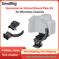 SmallRig EOS R8 FX30 X-T50 Rotatable Horizontal-to-Vertical Mount Plate Kit for Mirrorless Cameras for Sony for Nikon FUJIFILM