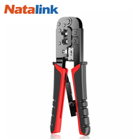 Natalink RJ45 RJ12 RJ11 Modular Crimper for CAT5/5e CAT6 8P/6P/4P Network Connectors and UTP/STP Ethernet Cables Strip Cut Tool