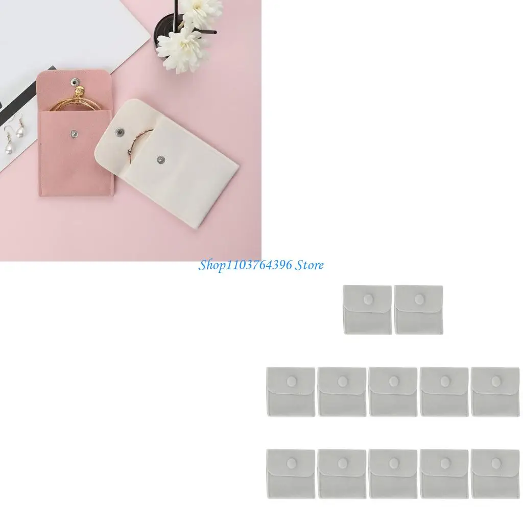 

12 шт. фланелевые сумки для хранения ювелирных изделий, прочные сумки для ювелирных изделий из микрофибры, идеально подходящие и