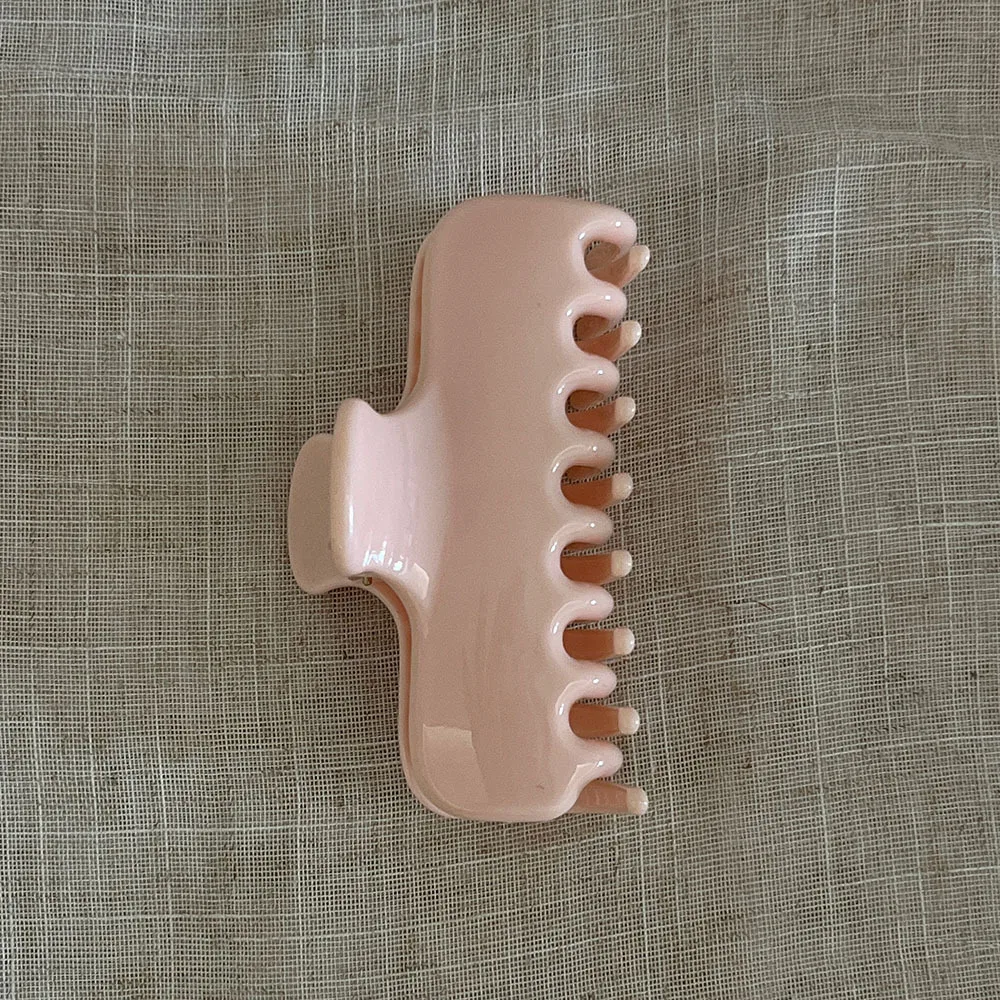 1 Stück Basic-Haarspange aus mehrfarbigem PC-Material, dicke Haarklammer im INS-Blogger-Stil, große Haarklammer für den Hinterkopf, tägliches Haar-Accessoire für Damen – Detail 12