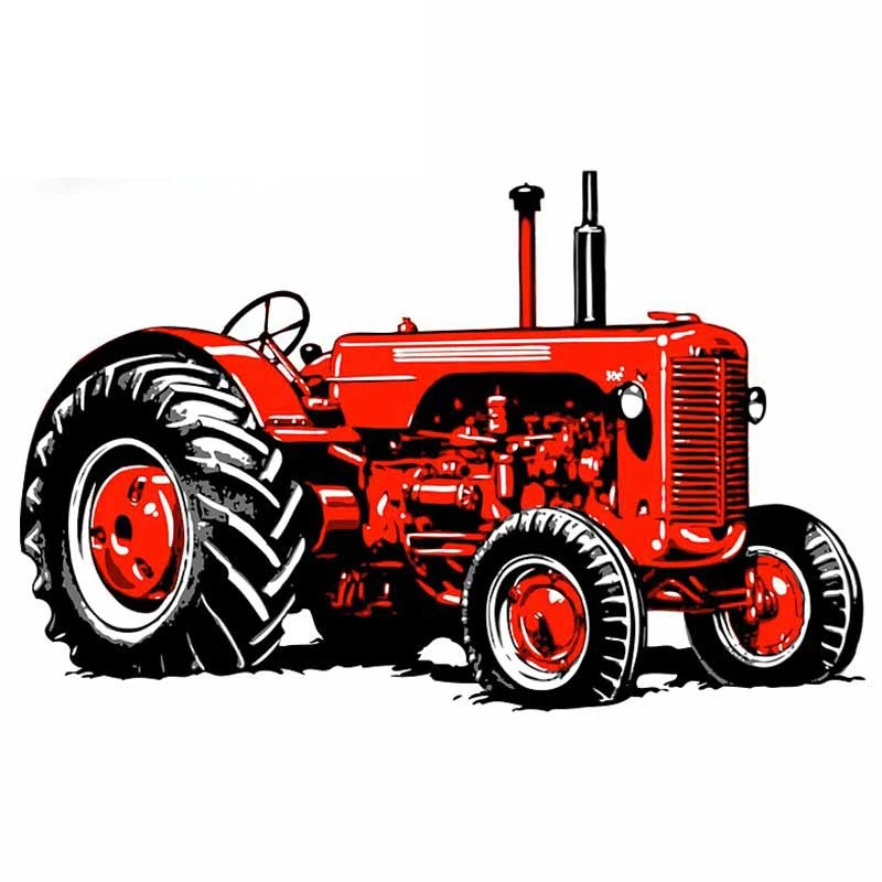 

13/17 cm for Tractor Car Stickers Custom Printing Decal Personality Creative Sticker Material Decoration K102