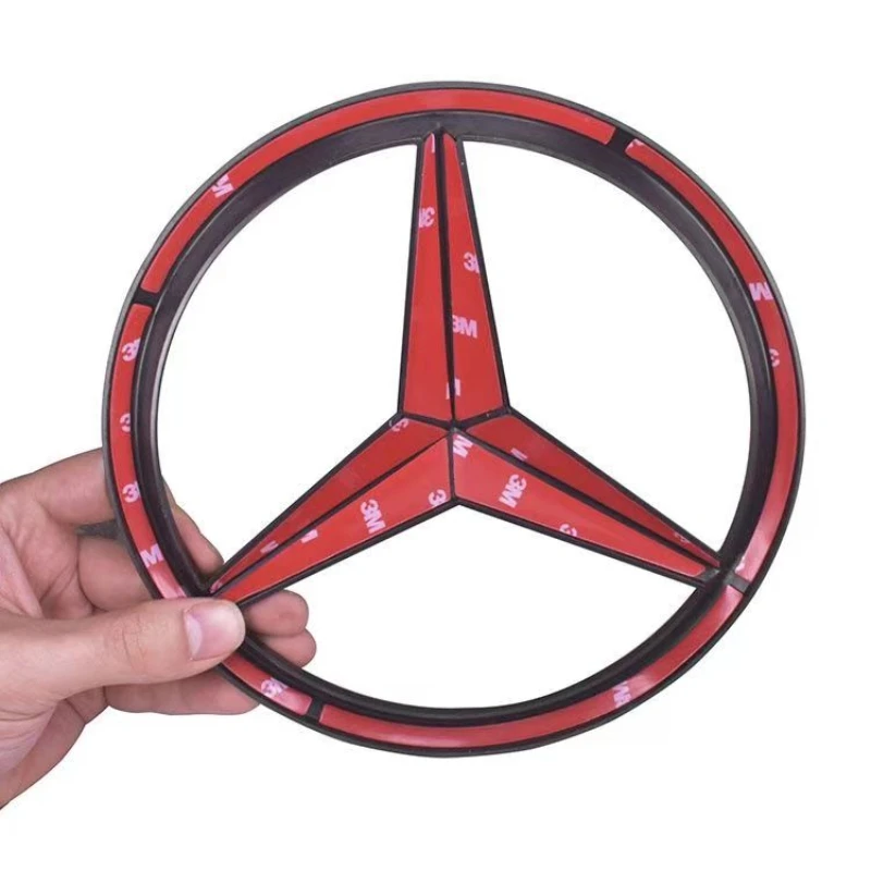 1pc ABS Car Front Grille Badge Decal Cover Emblem for Mercedes Benz W204 W205 W210 W211 W212 W213 C E Class GLA GLK ML GLC GLE