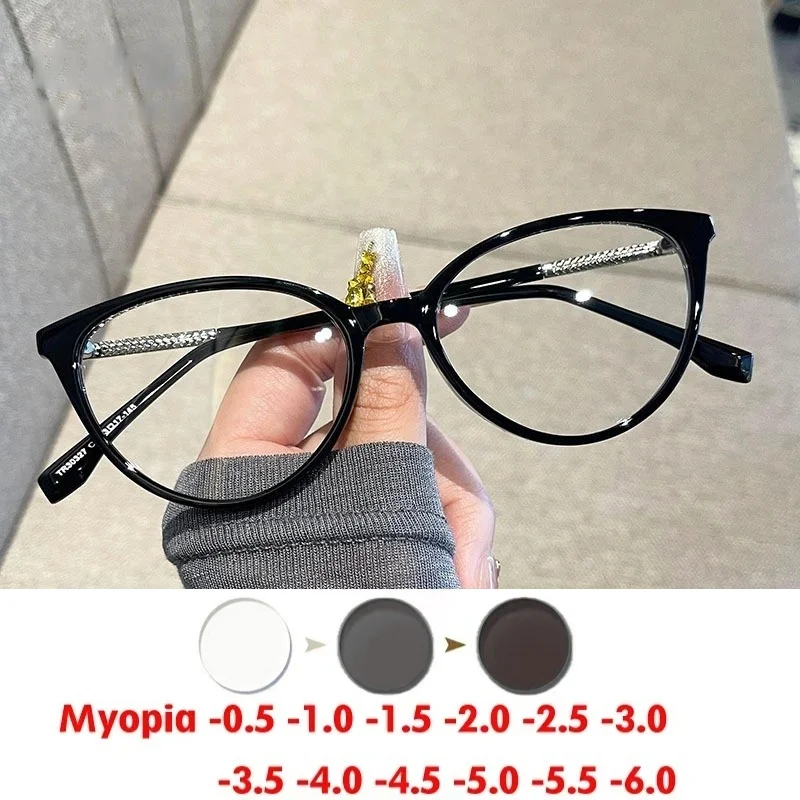 New New Glasses Frame Maillard Anti-Blue Light Trending Unique Small Face Myopia Can Be Matched with Degrees0~-6.00 - Aliexpress Deal