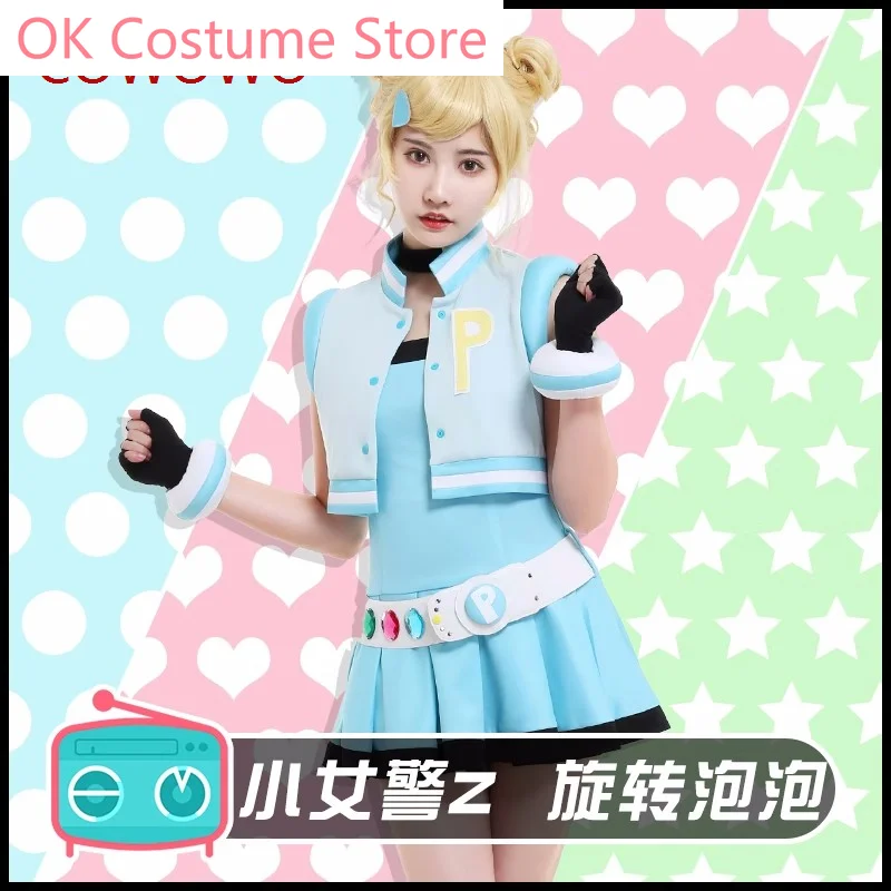 Anime Bubbles Cosplay Costume Rolling Bubbles Cosplay Blossom Cosplay Hyper-Blossom Uniform Party Dress Cos Clothing