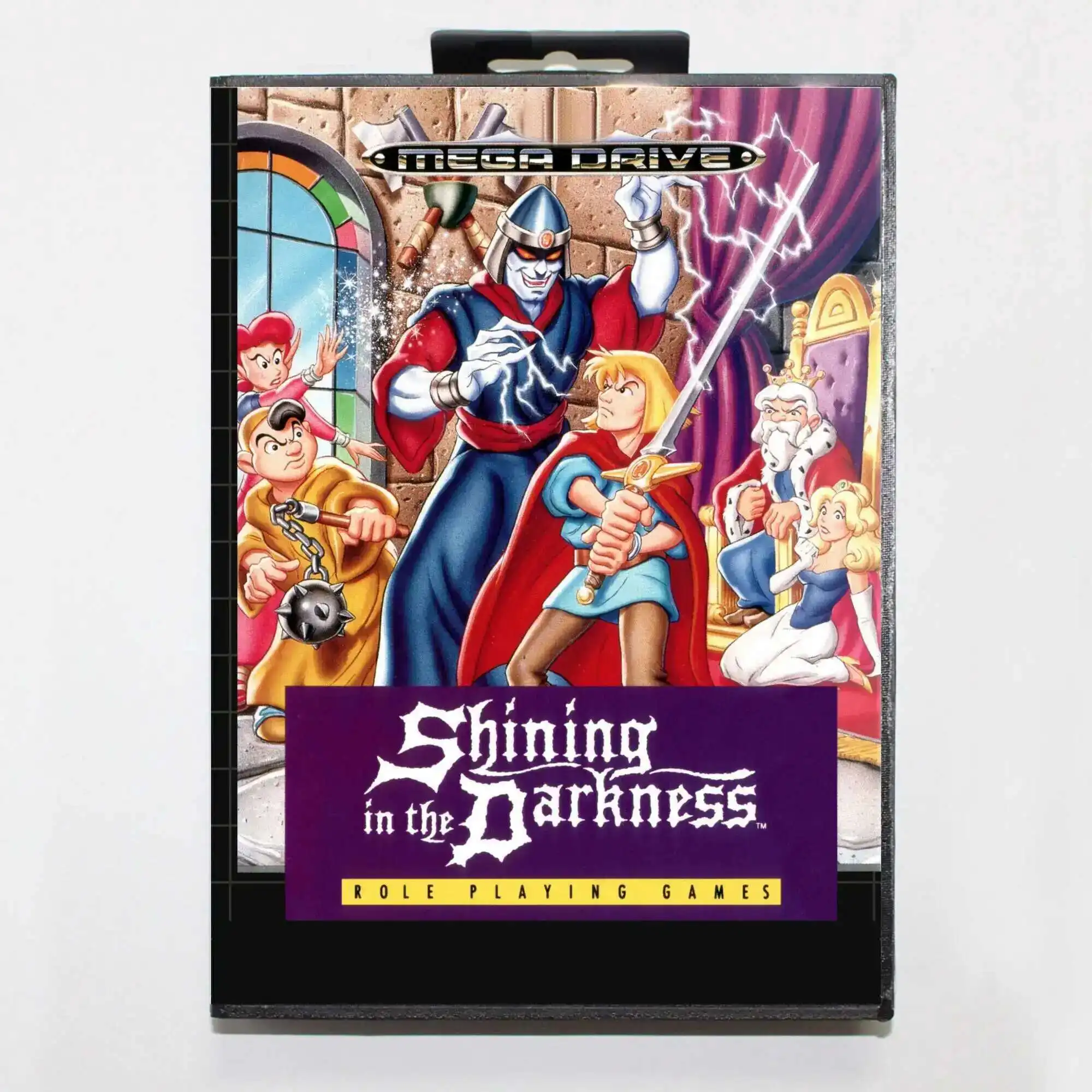Shining In The Darkness with EUR Box for 16 Bit Sega MD game Cartridge Megadrive Genesis system