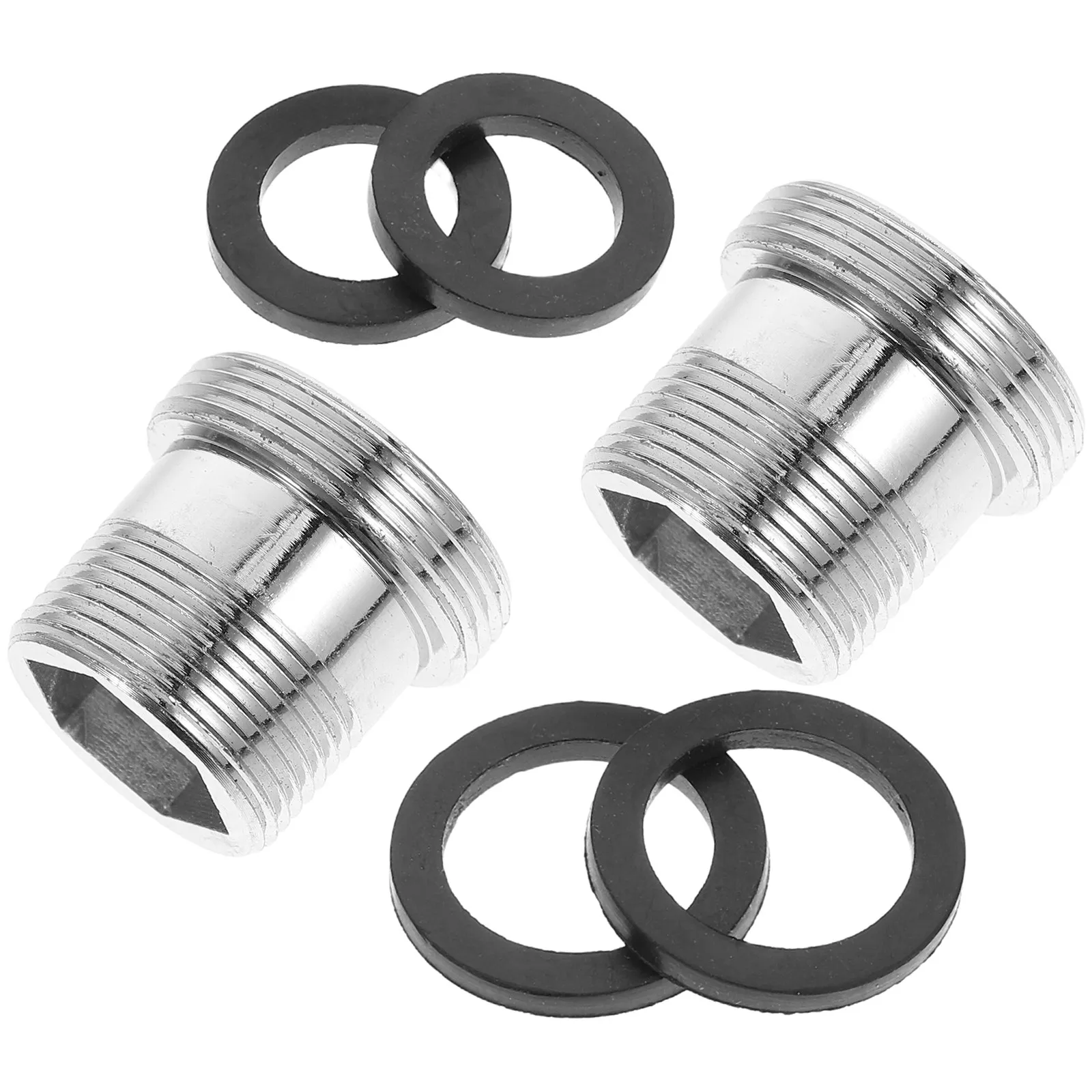 2pcs Faucet Quick Connect Sink Hose Garden Adapters Clear Threads Tight Garden Hose Adapter Connection Copper Attachments