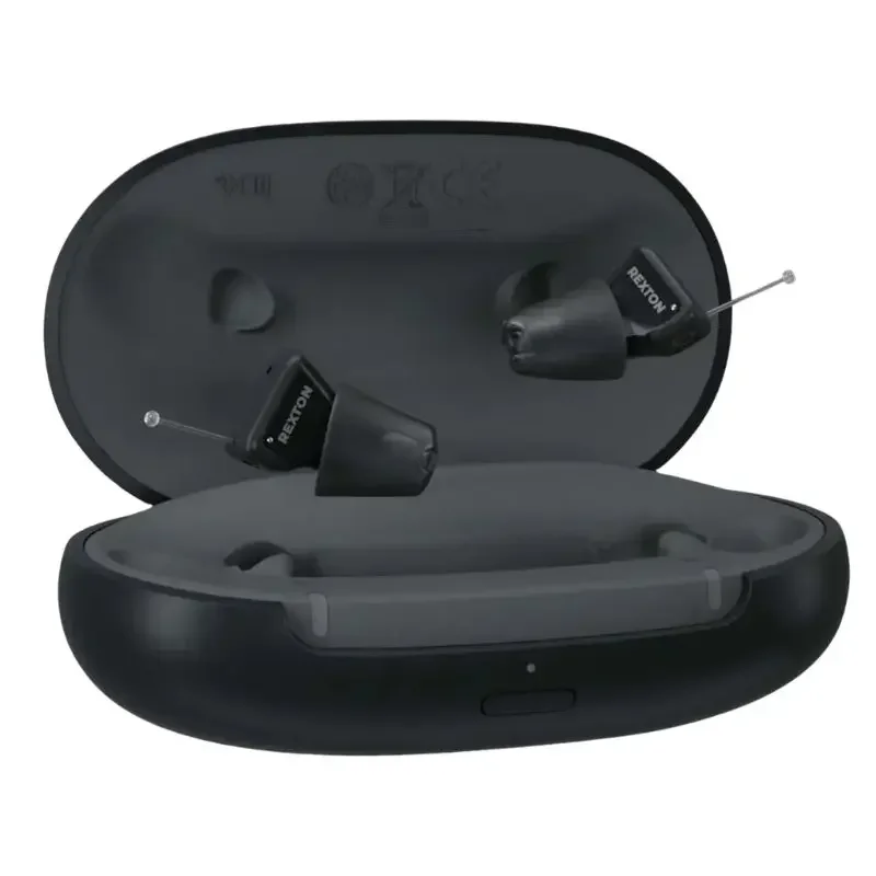 CONNEXX Rechargeable Hearing Aid Portable Charger Case for Signia Silk C&G IX and Rexton InoX-CIC Li Only Charger