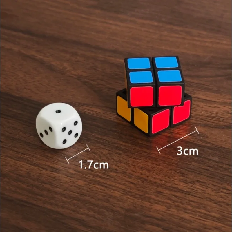 Mental Dice Pro Magic Trick Prop Mentalism Dice & Magic Cube Number Color Prediction Gimmick Wireless Charging Magician Stage