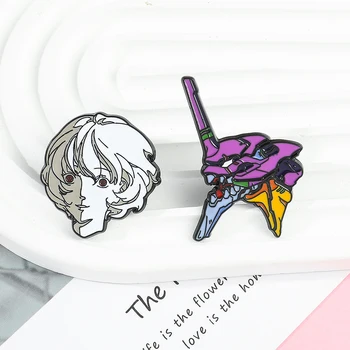 NEON GENESIS EVANGELION Berserker Eva Unit 01 Pin Ayanami Rei Anime Mecha Badges Get In the Robot Shinji!