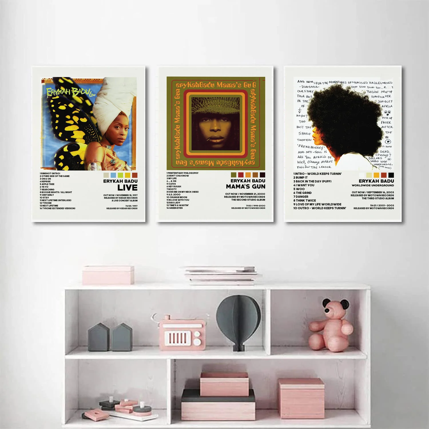 New Erykah Music Album Badu Mamas Gun Baduism Cover Poster Prints Wall Art Canvas Painting Picture Photo Gift Room Home Decor