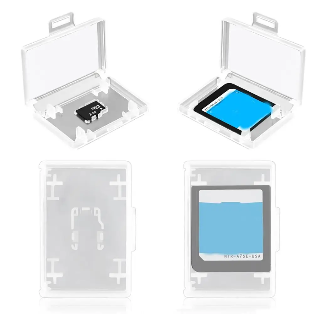 Estuche transparente para cartuchos de juego, estuche Universal duradero para tarjetas de memoria, soporte para tarjetas TF para Nintendo Switch OLED/Switch Lite