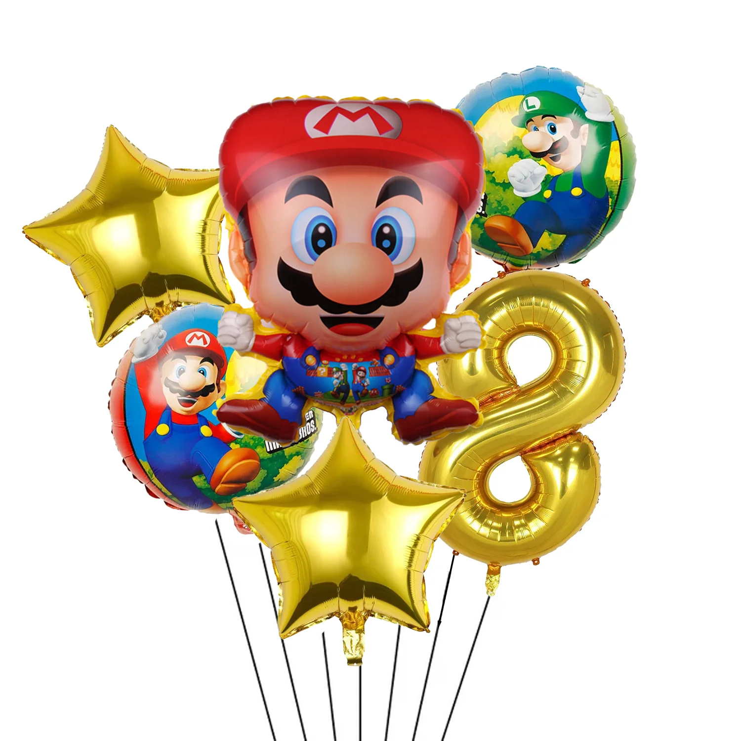 سوبر ماريو بروس عيد ميلاد الديكور الكرتون مجموعة أدوات المائدة القابل للتصرف مفرش المائدة لوحة شنطة هدايا أطفال بنين صالح لوازم الحفلات #5