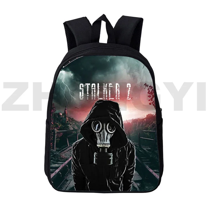 Anime S.T.A.L.K.E.R. 2 Heart of 3D Print Backpacks Canvas Elementary School Bags Shooting Stalker 2 Men Travel Daily Mochila