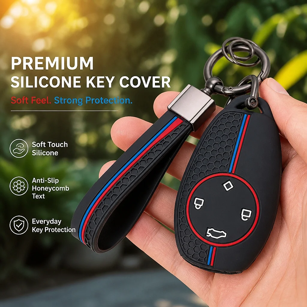 Key Holder Cover for Leapmotor T03 S01 C11 C01 C10 C07 with Keychain Anti-Scratch Shockproof Soft Grip Button Friendly New