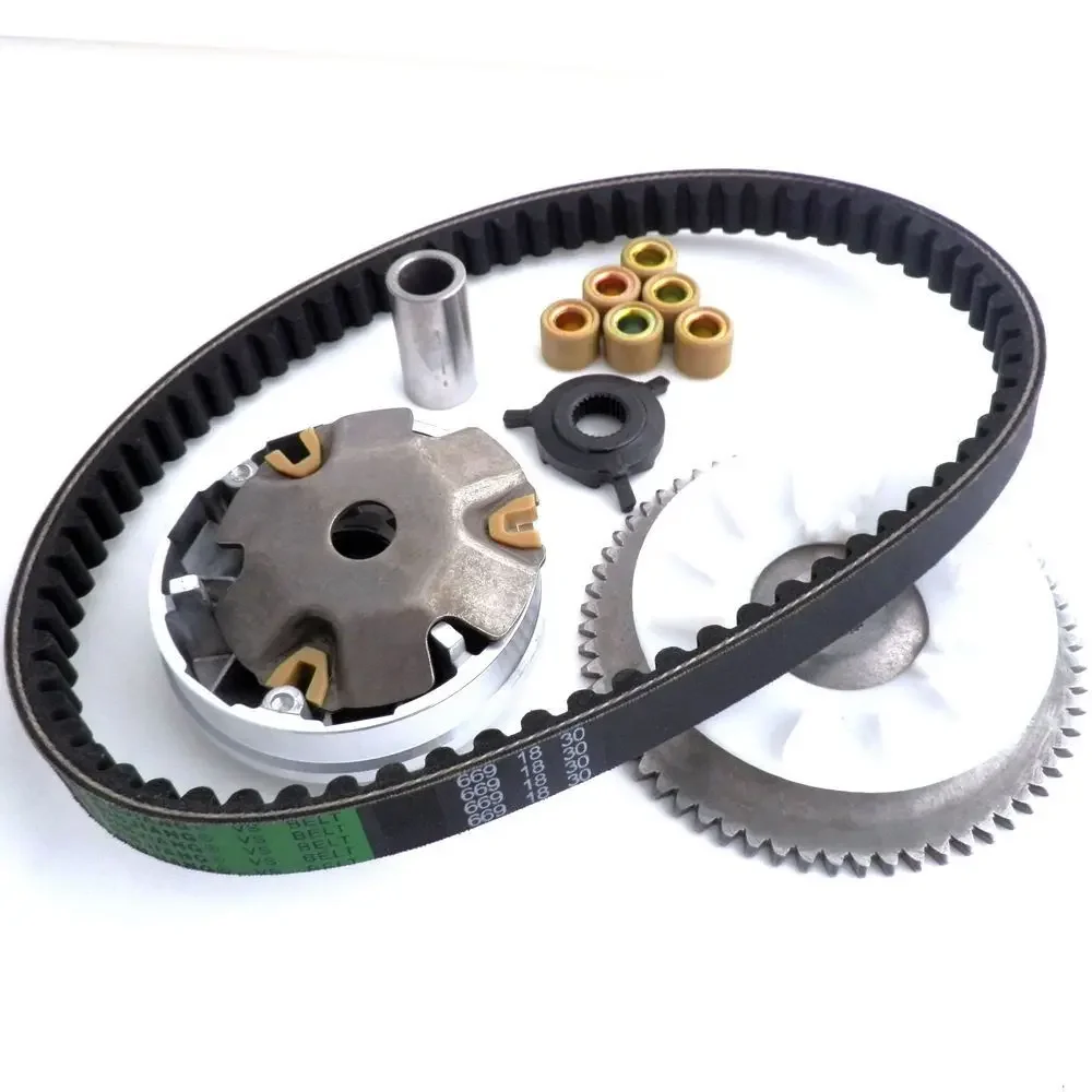 Whole Set GY6 49 50 Clutch Variator FAN Drive Belt for Chinese Scooter Moped 139QMB Parts 49cc 50cc