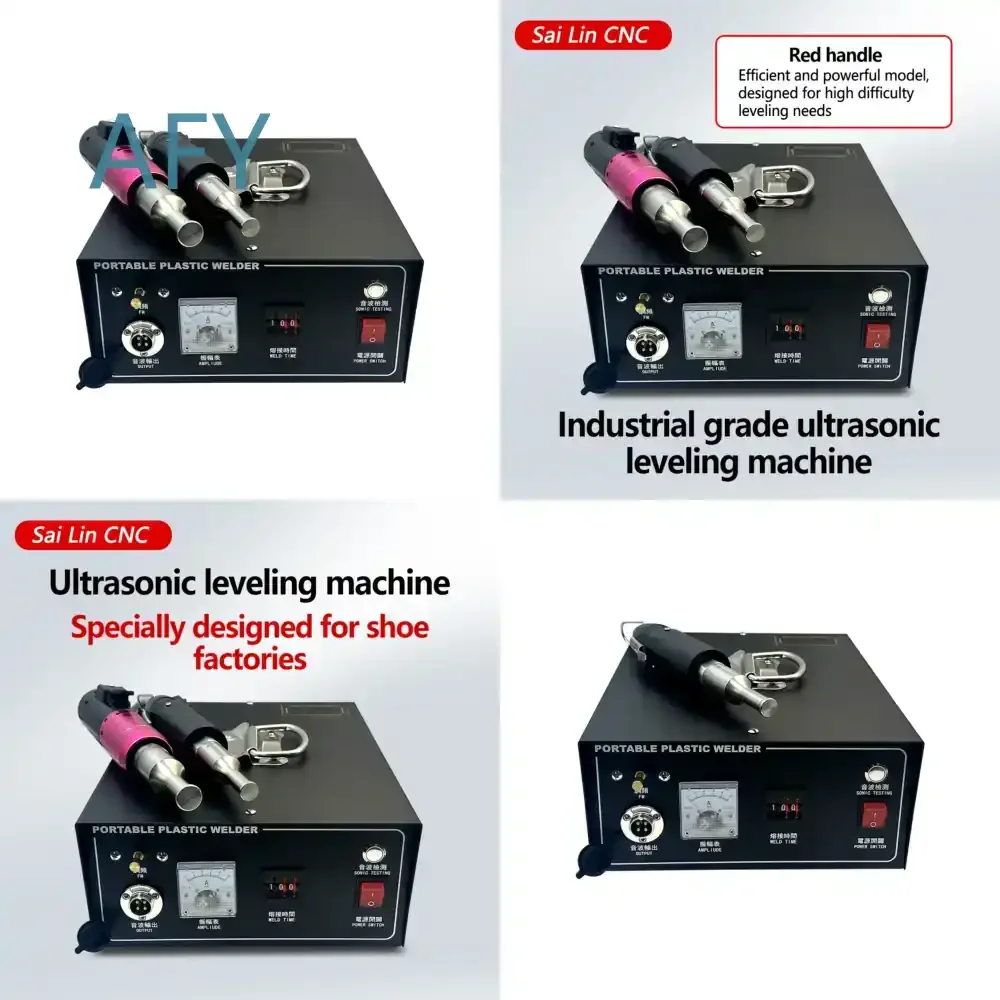 Ultrasonic Shoe Grinder Flattener Leveler Ironer Spot Welder for Shoe Factory Essential Equipment Set for Shoes Manufacturing
