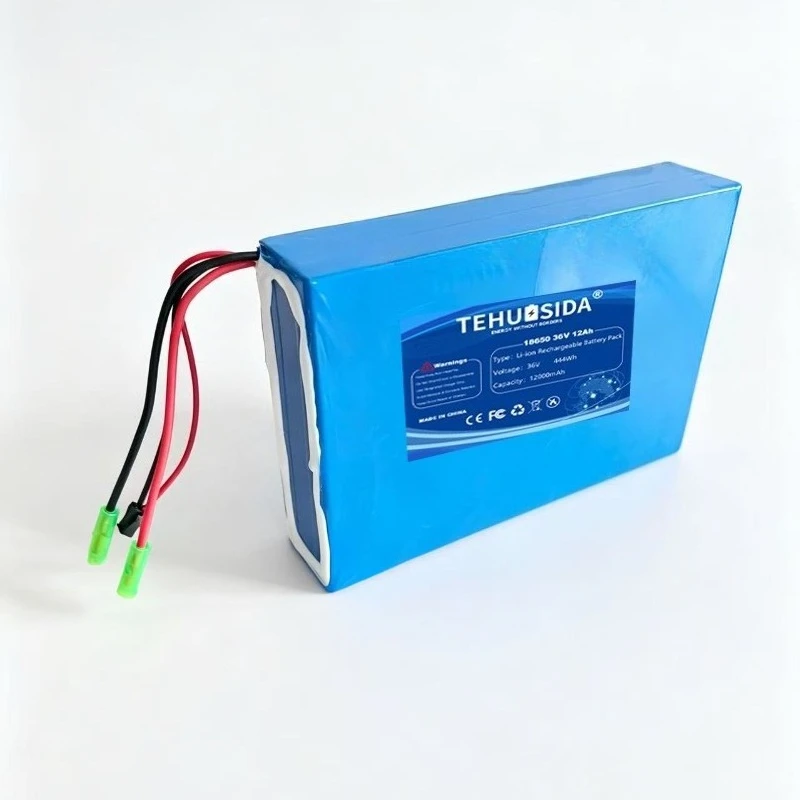 36V 12000mAh 18650 10S4P Lithium Ion Rechargeable Battery Pack Electric Motorcycle Scooter Bike Belt BMS
