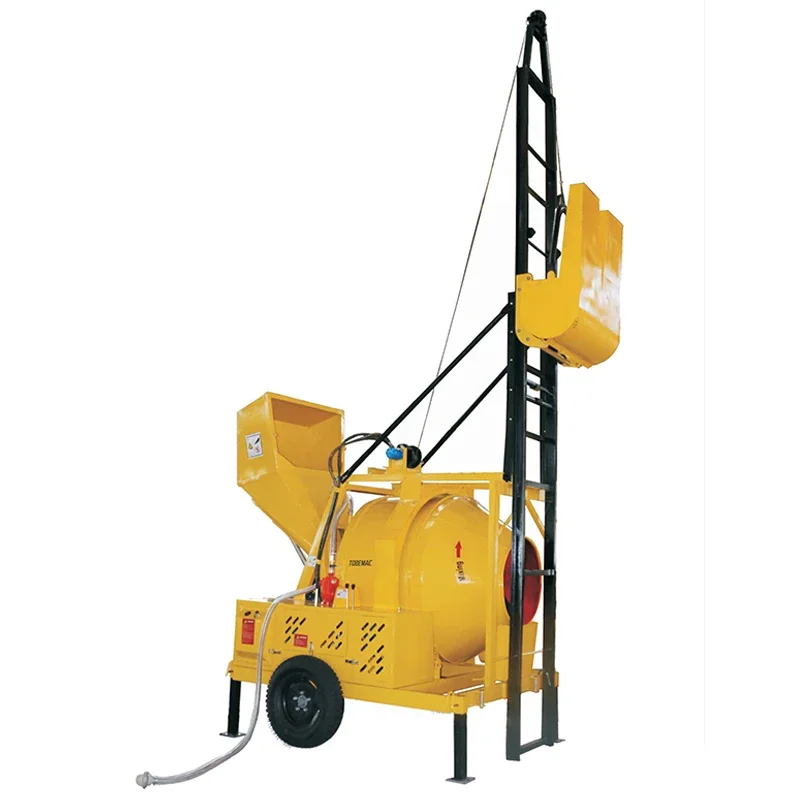 

Climbing Ladder Lift Diesel Powered Concrete Mixer for Sale kenyan style