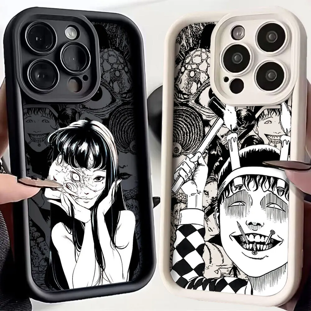 Junji Ito Terror Horror Phone Case For Xiaomi Redmi Note 13 12s 12 11 10 9s 9 8 7 Pro Plus 4G 5G Soft TPU Back Cover