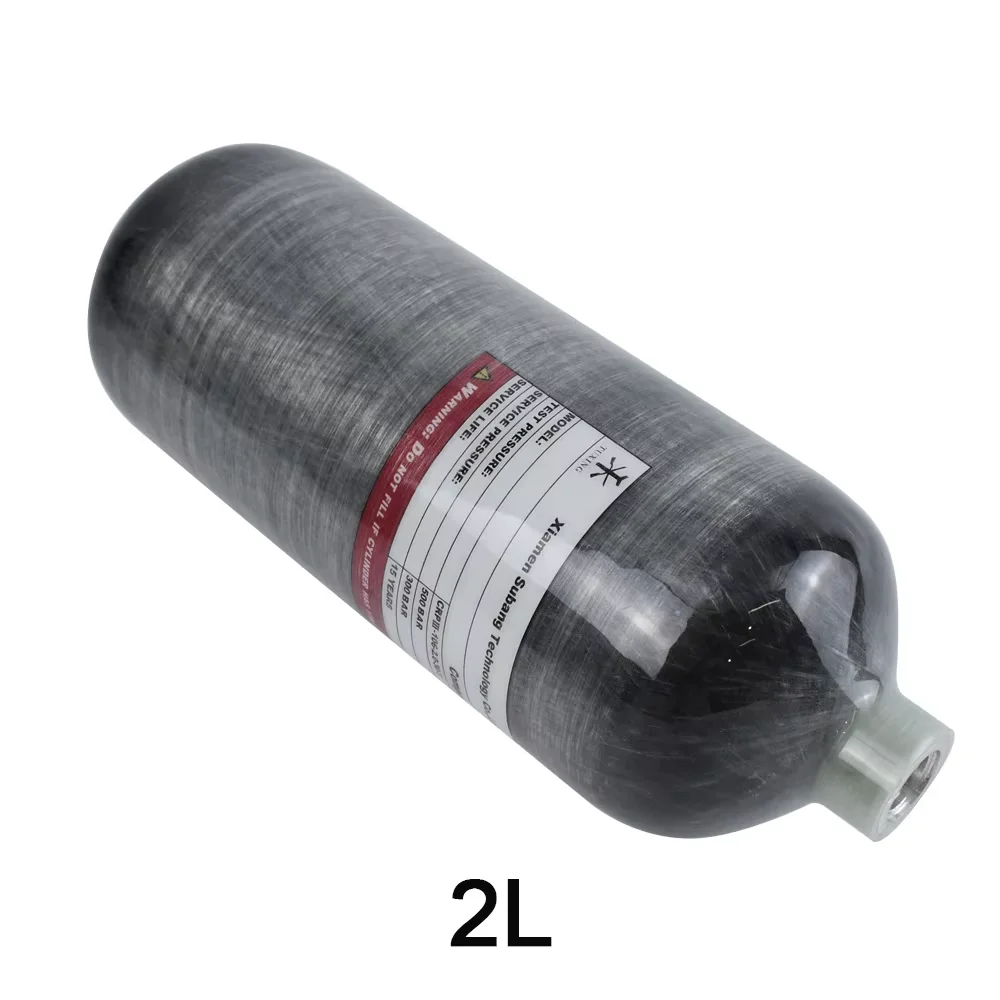 TUXING 4500Psi 2L Carbon Fiber Cylinder 300Bar 30MPA Mini Scuba Diving Tank for Firefighting Diving M18*1.5