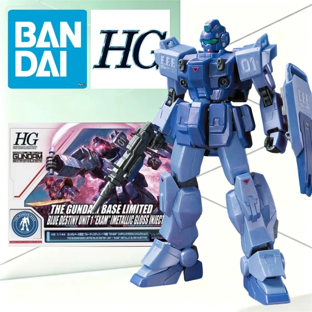Bandai Gundam Base Limited HGUC 1/144 RX-79BD-1 Blue Destiny Unit 1 Metallic Gloss Blue UC Mecha DIY Collectible Display Hobby