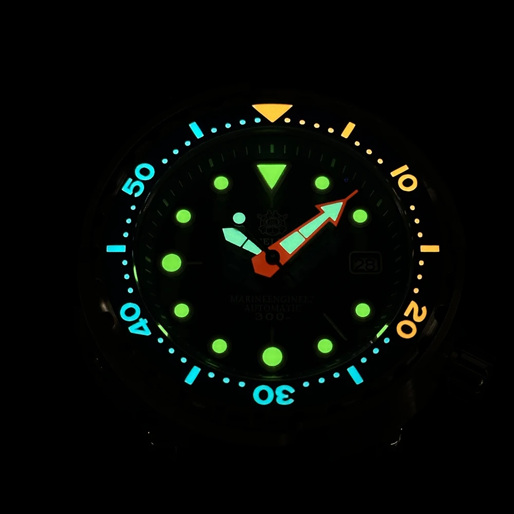 STEELDIVE SD1975C New Color 46.5mm 300m Waterproof Super Luminous Ceramic Bezel Insert NH35 Automatic Movement Mens Dive Watches