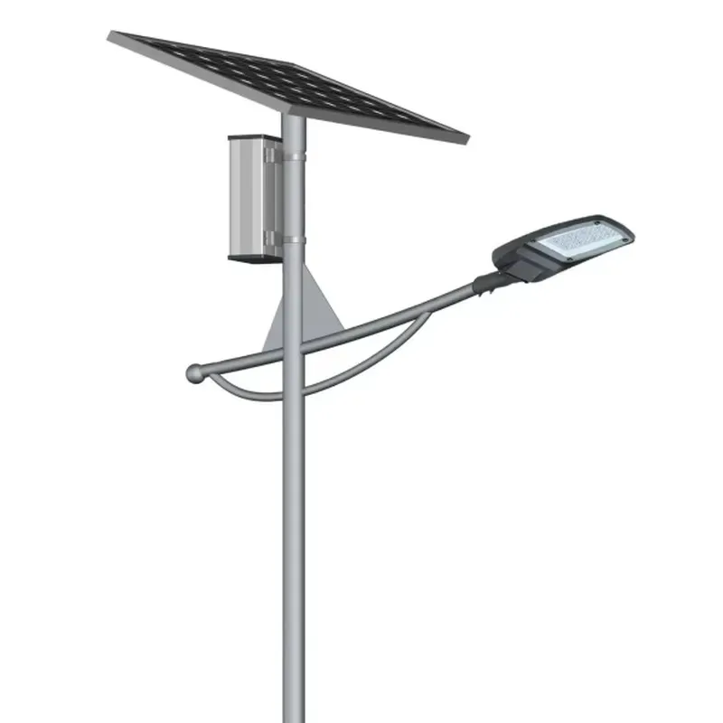 wmwmnu High Quality Solar Powered Street Light with Solar Panels 20w LED Power for Outdoor Lighting