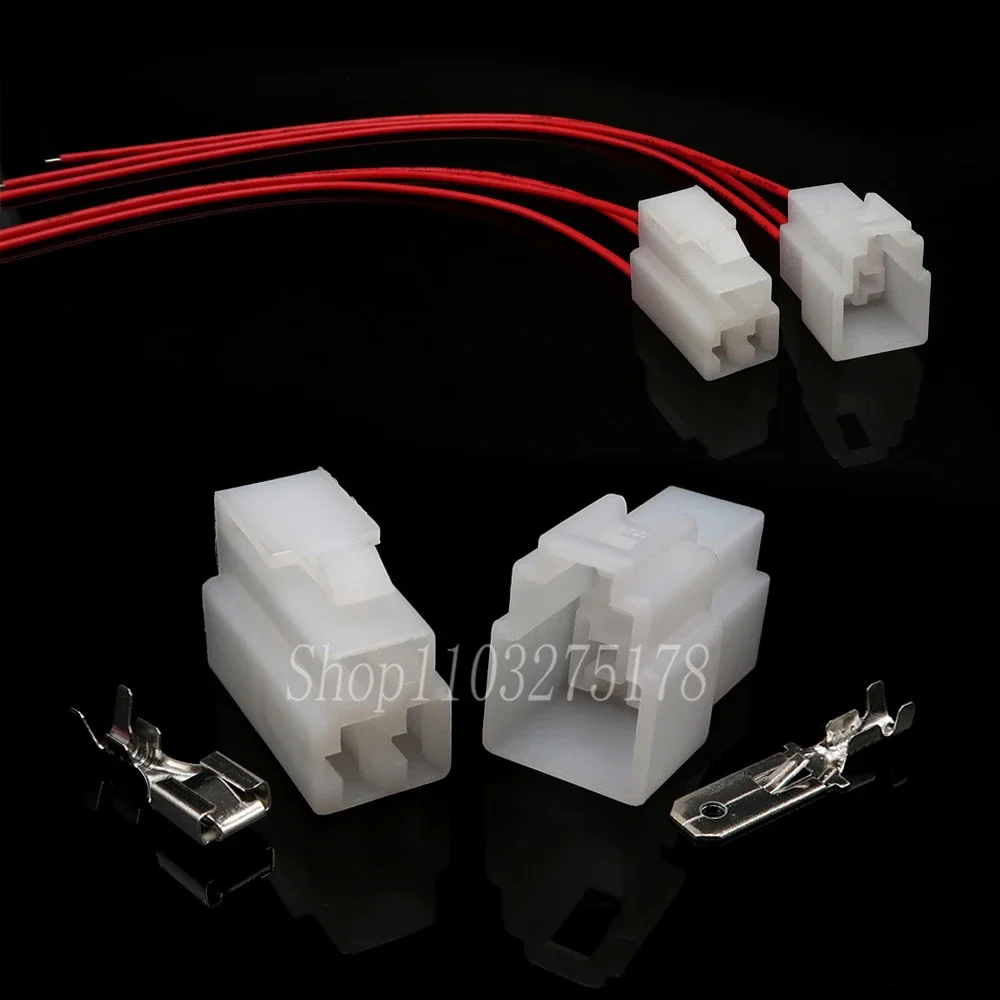 1 Set 3 Pin 6.3 Series Car Air Blower Plug Automobile Electric Wire Cable High Current Socket Auto Accessories