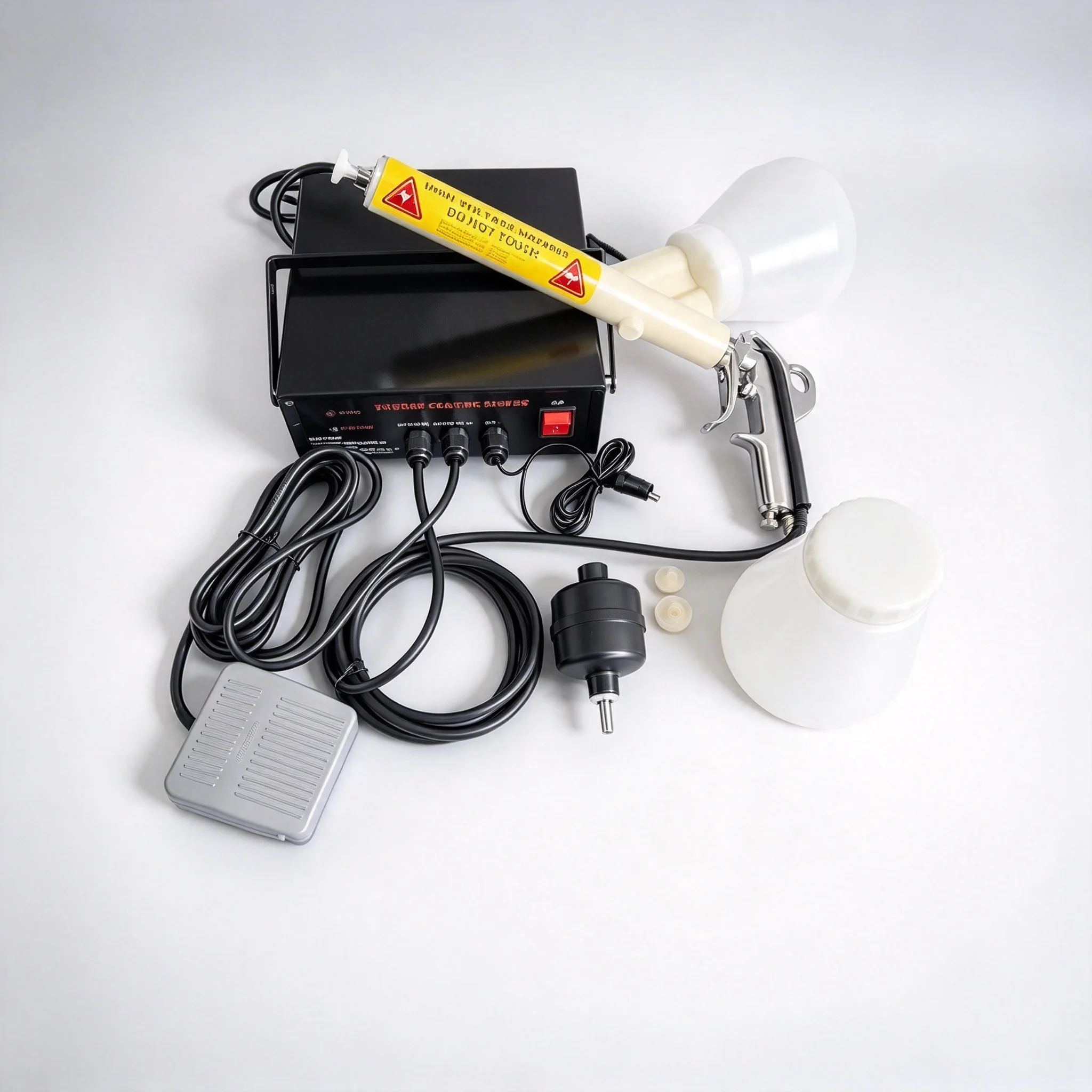 110V/220V Portable Manual Spray Gun Electrostatic Spray Powder Coating Gun System Machinery