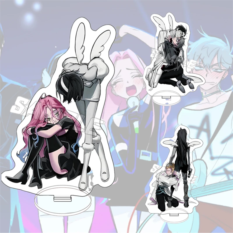 Alien Stage Anime Acrylic Standing Plates Figure Till/Ivan Mizi/Sua Luka/Hyuna Room Decoration Desktop Ornament 15CM