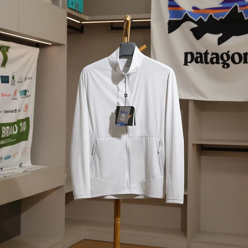 

Италия, элитный уличный мужской легкий кожаный воротник-стойка, универсальная защита от солнца, дышащая куртка Faion Ci Sle