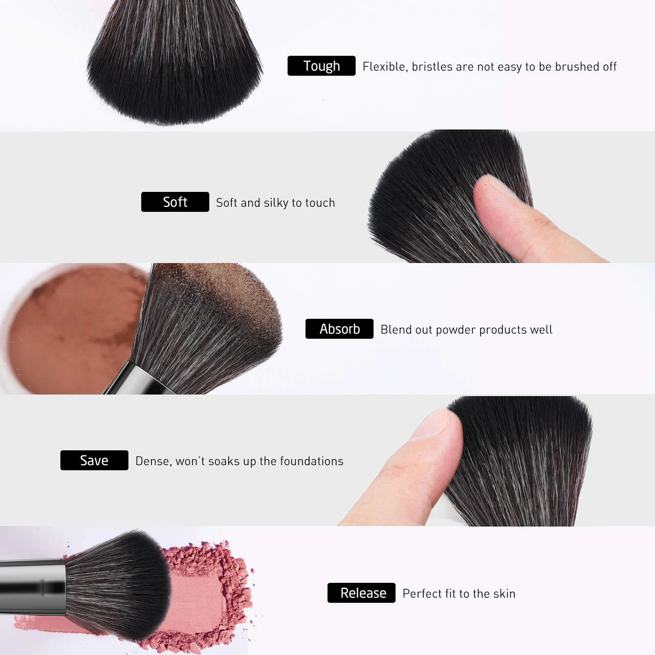 10-13Pcs Makeup Brushes Soft Fluffy Set for Cosmetics Foundation Blush Powder Eyeshadow Kabuki Blending Makeup Brush Beauty Tool