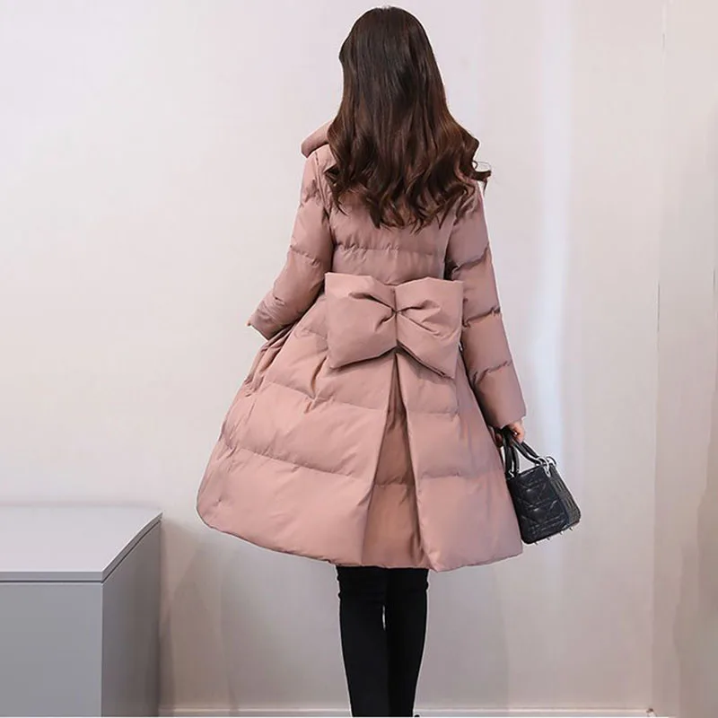 Winter New Cotton-Padded Coat Women's Overcoat Mid-Length Korean A- Shaped Flappy Shed Warm-keeping Parka Loose Cotton Coat