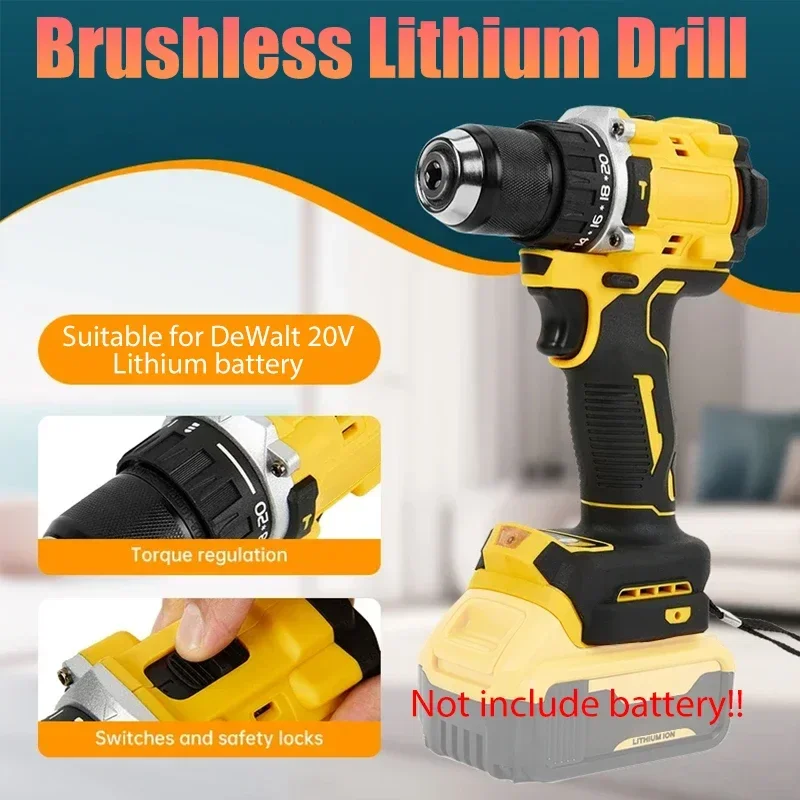 家庭用リチウムパーカッションドリル電動ドライバー電動レンチ DeWalt 18V リチウム電池 DCD805 リチウムイオン電動工具