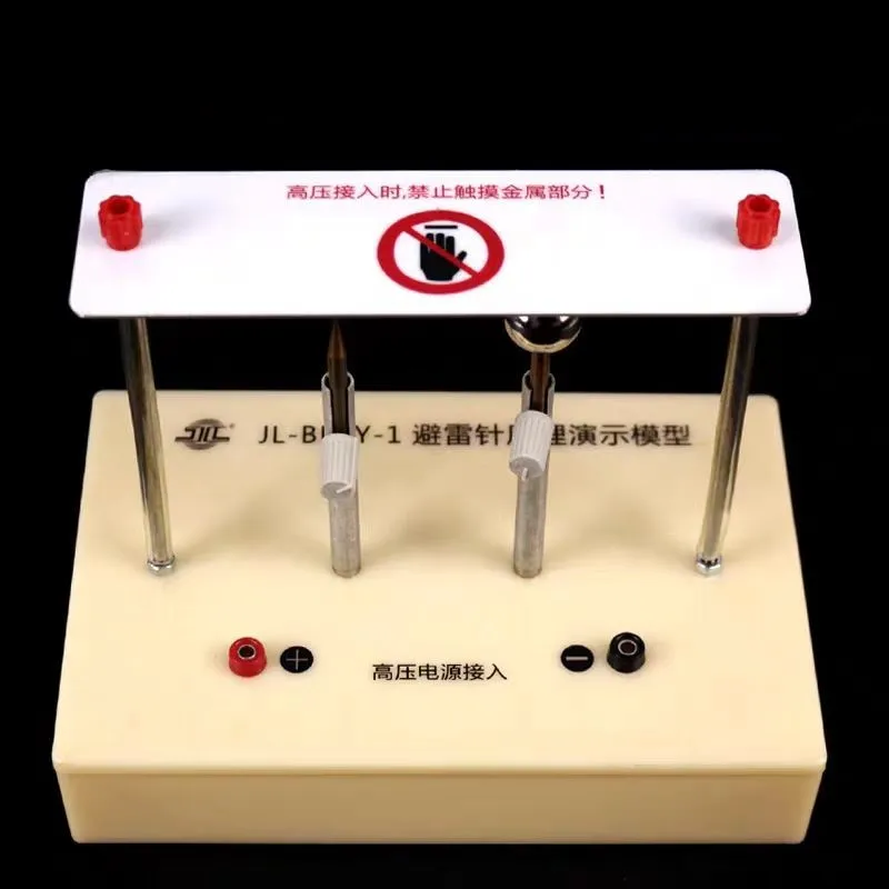 Demonstration model of lightning rod principle Electrostatic discharge at the tip Formation of lightning free shipping