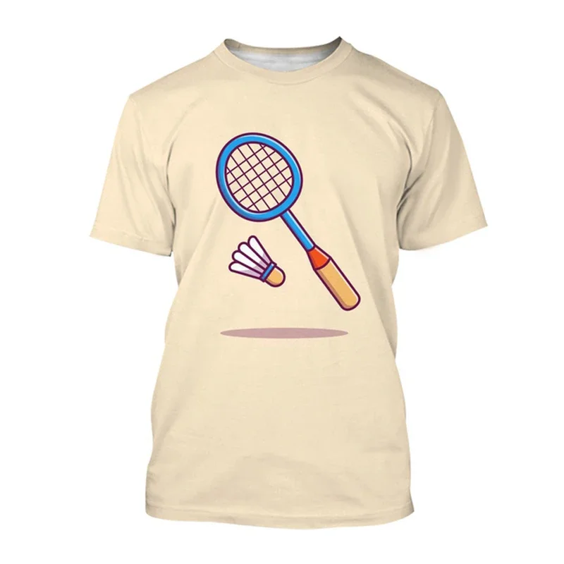 

Badminton Sport Summer Harajuku Design Fashion Men T shirt Hot Summer 3D All Over Printed Tee Tops shirts Unisex T shirt