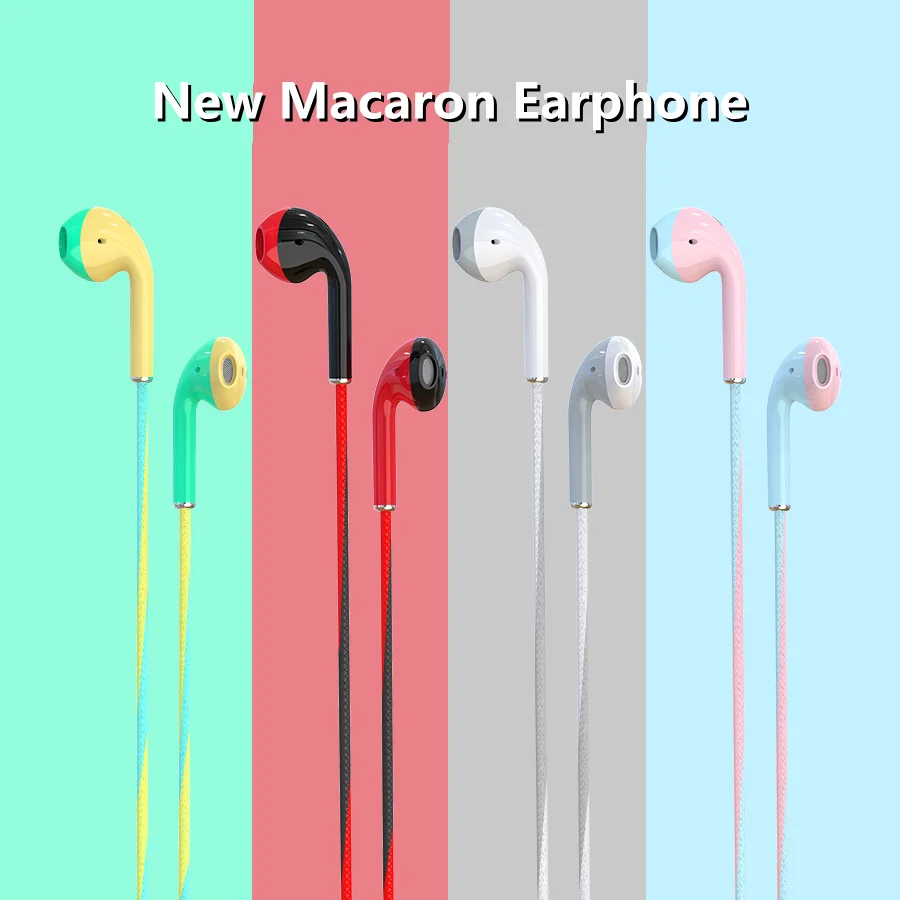 3.5mm Wired Headphones With Bass Earbuds Stereo Earphone Music Sport Gaming Headset With mic For Xiaomi IPhone Huawei Samsung