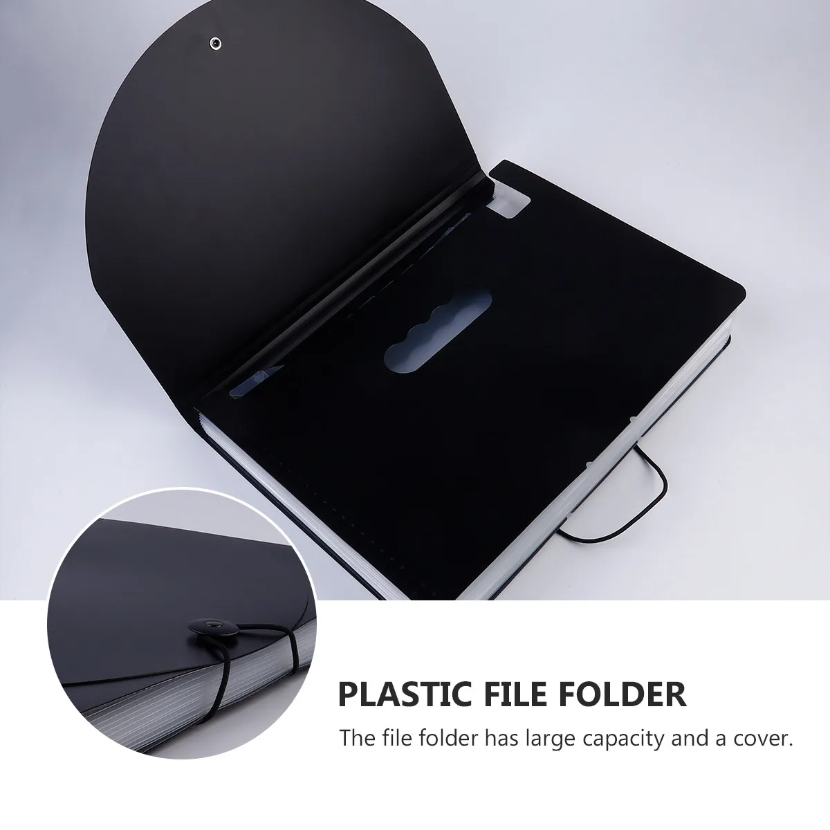 

Пластиковая папка-гармошка формата А4 с замком, матовая, большой вместимости, для документов, 1 шт.