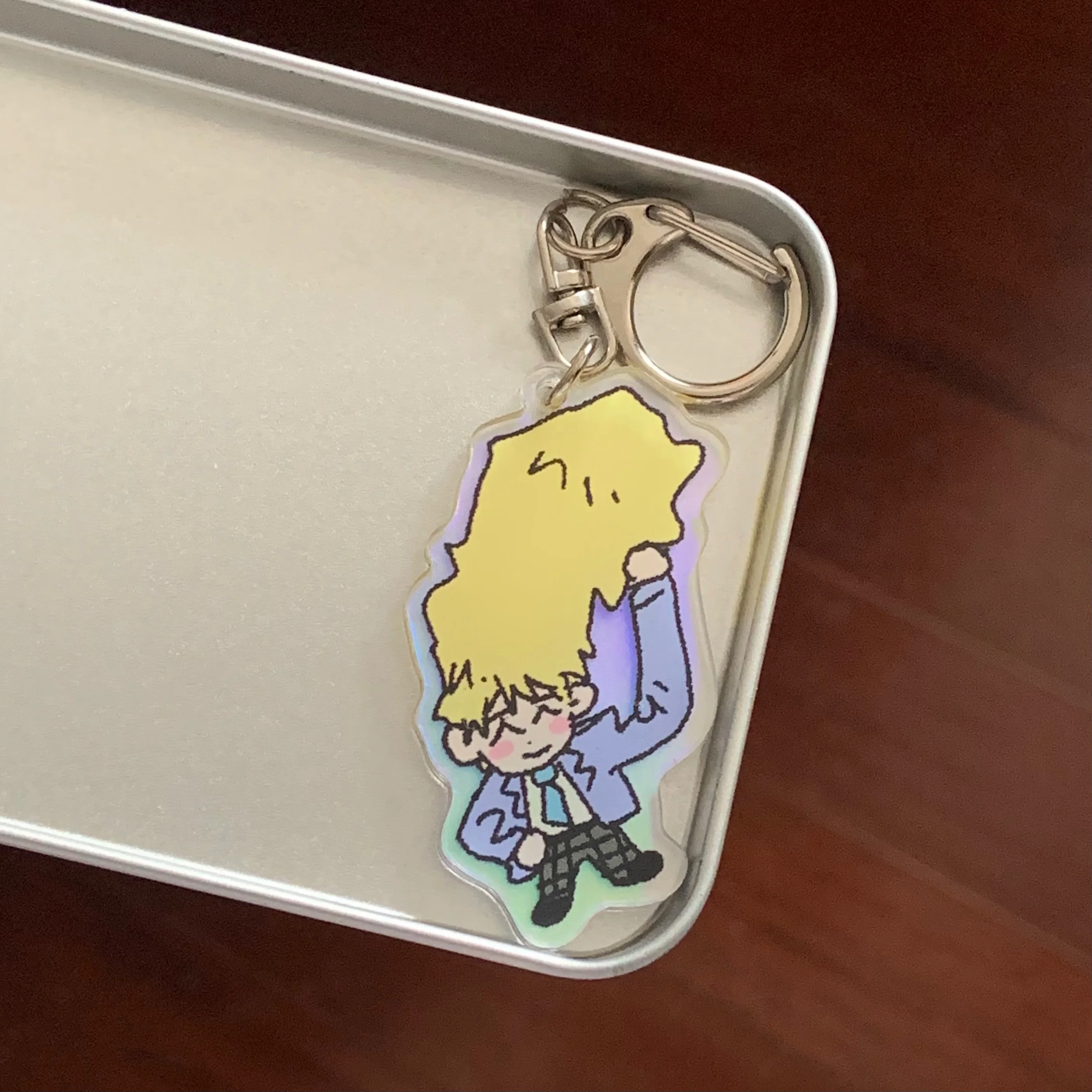 

Anime Mob Psycho 100 Hanazawa Teruki Mobu Saiko Hyaku Cosplay Cartoon Acrylic Pendant Charm Ambitus Keychain Mascot Keyring Gift