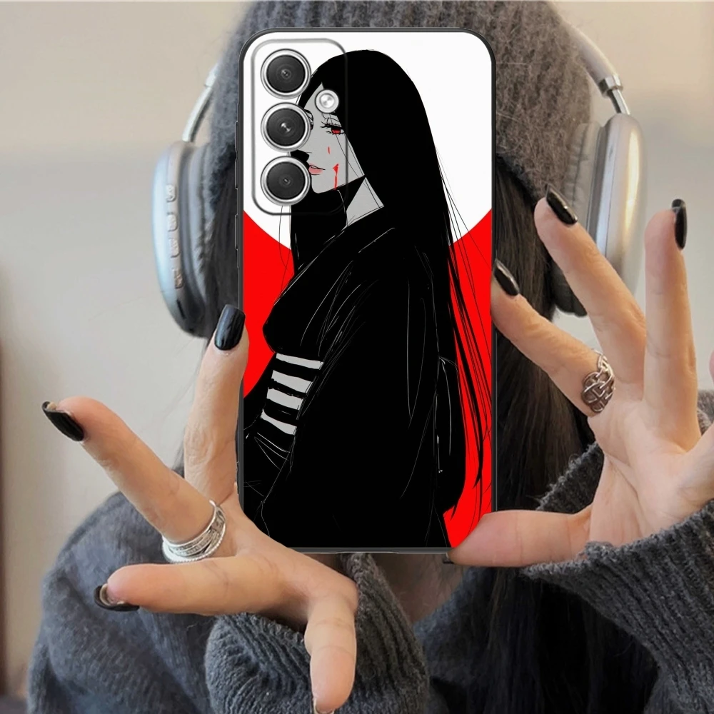 Bleach Unohana Cool Mobile Cell Phone Case for Samsung Galaxy S24 S23 S22 S21 S20 S10 S9 Plus FE Ultra Lite Black Cover Shell