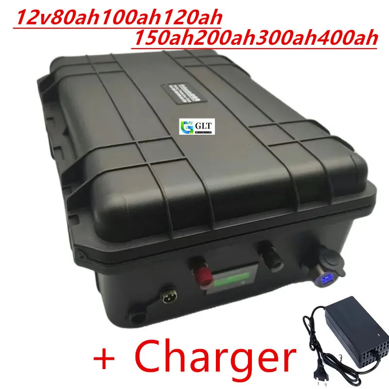 12V Lithium Iron Phosphate Battery Pack -180AH 150AH 120AH 100AH 80AH  LiFePO4 Rechargeable Battery for Solar Energy Storage