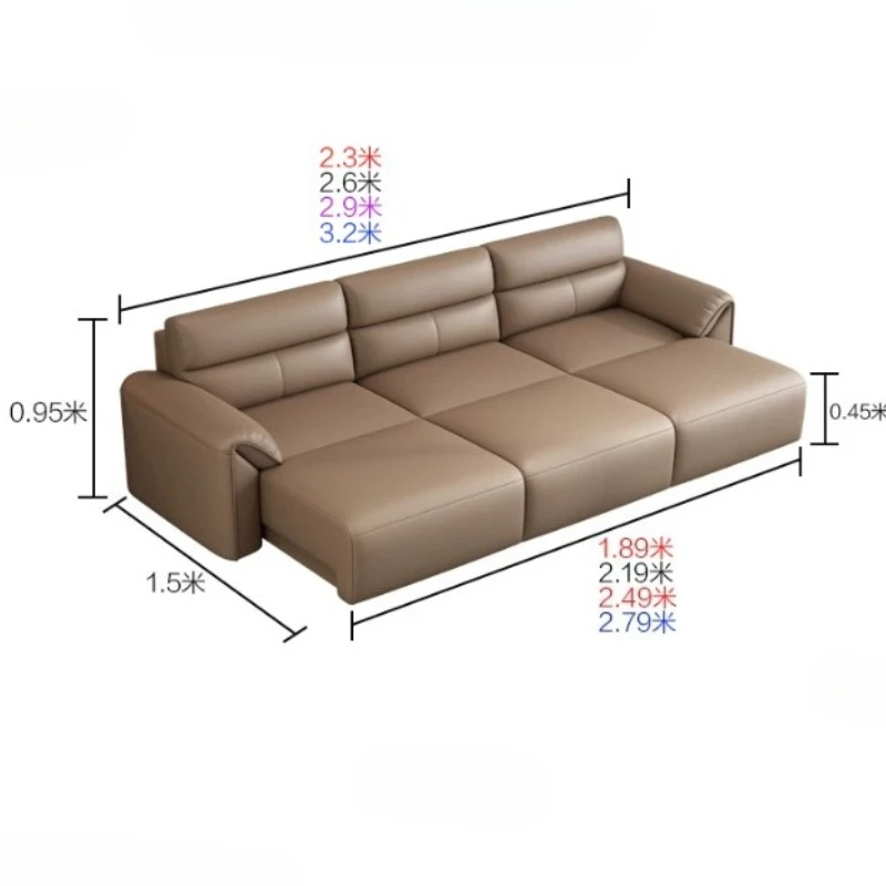 Electric Sofa Beds Lazy Oversize Modern Chaise Lounge Italian Couch Sleeping Leather Sillones De Sala Living Room Furniture