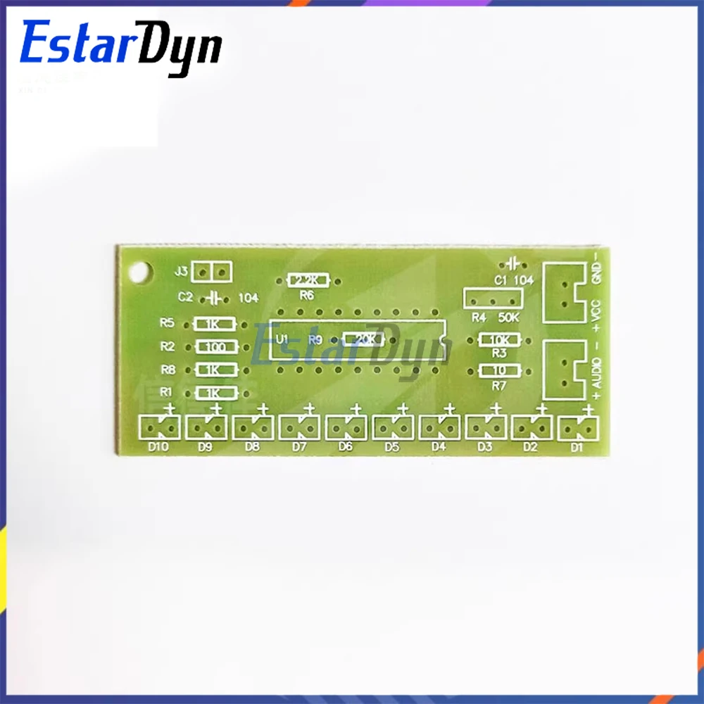 LM3915 Audio Level Indicator Kit 10 LED VU Meter DIY Soldering Practice Project for Amplifier Stereo System Power Display