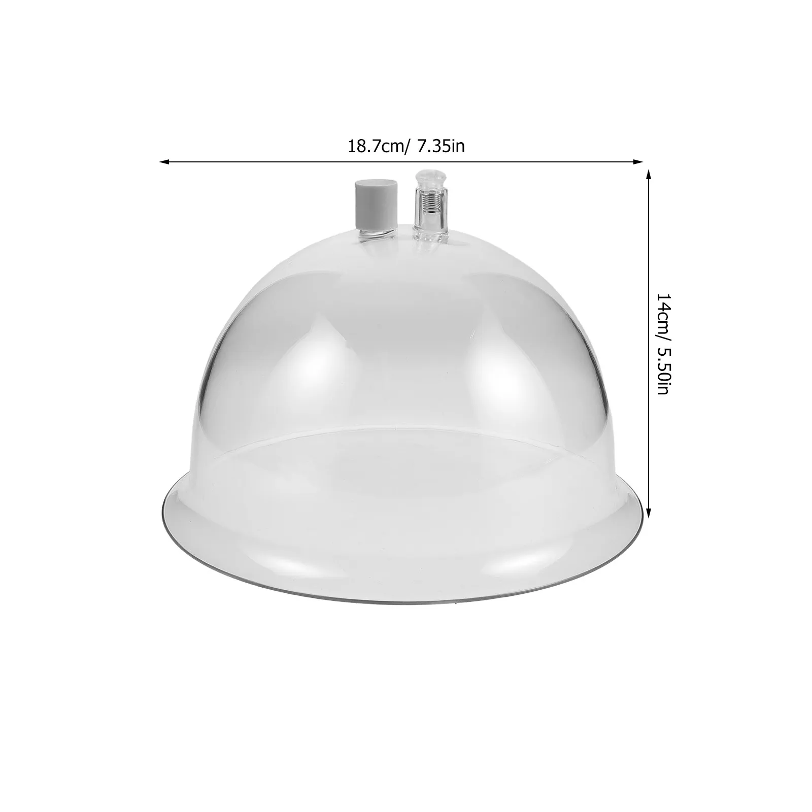 1Pair Vacuum Cupping Cups for 180Ml Large Transparent Suction Cups Butt Chest Lifting Firming Skin Elasticity