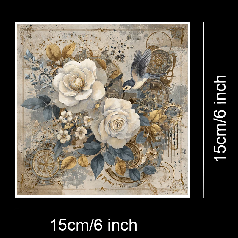 36 vellen 6 "x 6" plakboekpapierpakket: handgetekende doodle-patronen voor scrapbooking, origami en creatieve kaarten maken