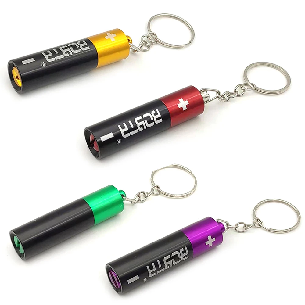 Battery Shaped Pendants Storage Case With Keychain Detachable Pipe For Smoking Accessories Men Women Gift Portable Tool